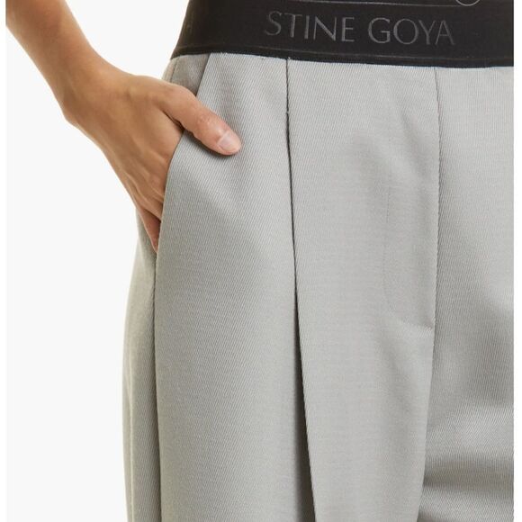 NWT Stine Goya Ciara Wide Leg Pants In Charcoal XS - Picture 3 of 12